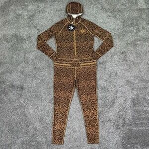 NEW Airblaster Ninja Suit One-Piece Hooded OG Leopard Animal Print Womens Medium